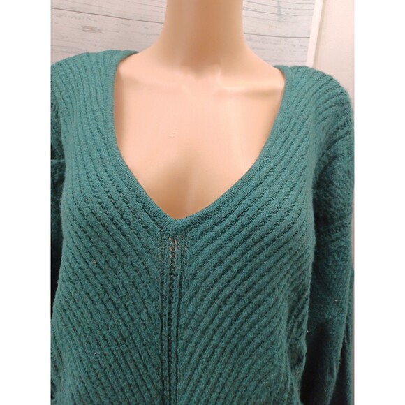 Lane Bryant Crochet Sweater Green Pullover Sz 22/24 NWT $69 - Picture 2 of 8